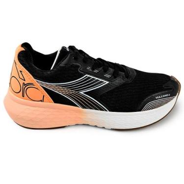 Imagem de Tenis Esportivo Vulcano 2 Diadora Feminino Corrida Original, Preto, Ro