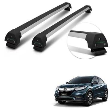 Imagem de Rack Travessa de Teto Honda HRV até 2022 Prata em alumínio - Long Life