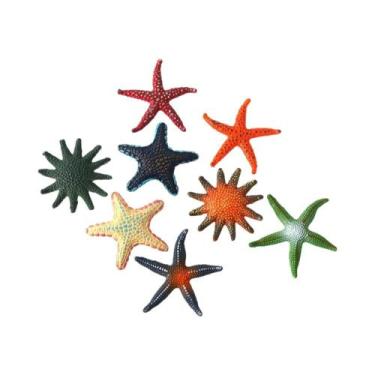 Imagem de Brinquedos De Mergulho Estrela-do-mar Coloridos De Borracha Macia Para