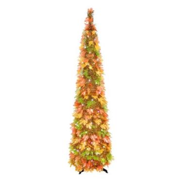 Imagem de Árvore de Natal MACTING Fall com luzes de 5 pés com suporte e LED