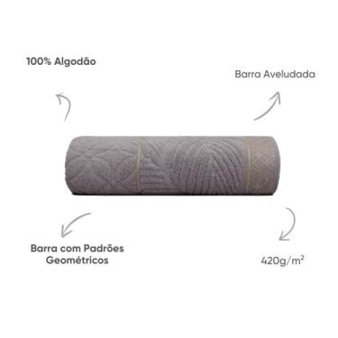 Imagem de Toalha Rosto Macia 50x75cm Nativa Appel Varias cores Luxo, Granito