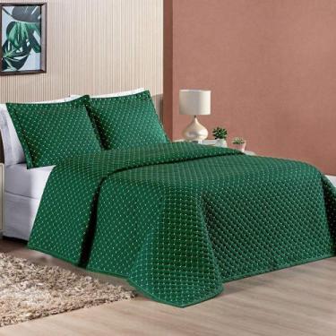 Imagem de Cobre Leito Casal Doroty Micropercal Verde - Lilly Home Enxovais, Verd