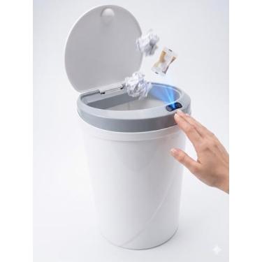 Imagem de Lixeira 12 Litros Automática Com Sensor Banheiro Cozinha 2 Unidades - 