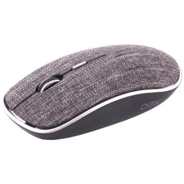 Imagem de Mouse Bluetooth E Wireless Oex Ms600 Twill 1600 Dpi Cinza, Cinza