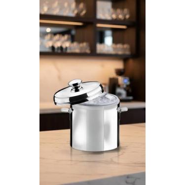 Imagem de Balde Térmico Aço Inox para Gelo 1,5 Litros - Congratulations Store