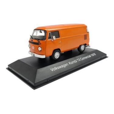 Imagem de Miniatura Volkswagen Kombi T2 Comercial Furgão 1976 1:43 - Planeta Dea