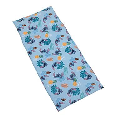 Imagem de Disney Stitch Weird But Cute Blue, Teal and Coral Lençol para cochilo pré-escolar