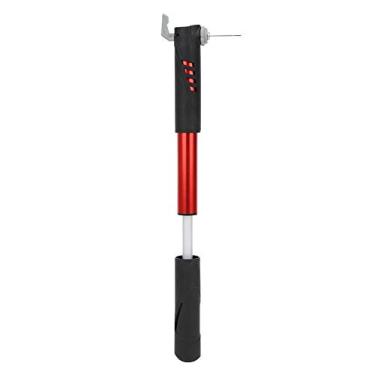 Imagem de Keenso Mini bomba de bicicleta, bomba manual portátil para bicicleta Schrader/Presta válvula universal para inflador de bicicleta (preto vermelho) outros ciclismo
