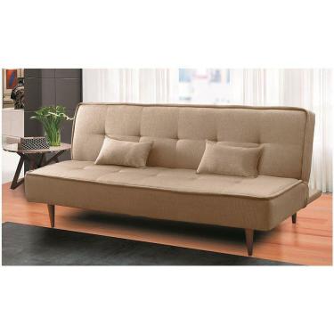 Imagem de Sofá Cama Silver 2 Estágios 3 Lugares Linho Capuccino
