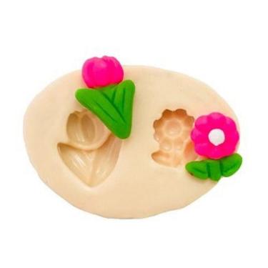 Imagem de Molde De Silicone Jardim, Dlores, Tulipa, Resina, Confeitaria, Biscuit Molds Planet