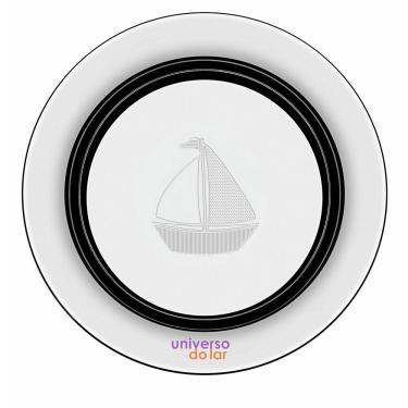 Imagem de Prato Infantil Tramontina Le Petit Barquinho 23 cm Aço Inox