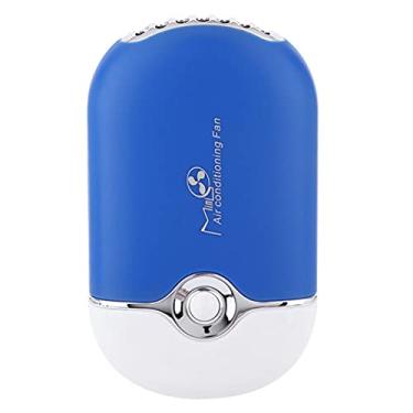 Imagem de lifcasual Secador de unhas USB Charge Mini Fan Cílios postiços Secador de cabelo Ferramentas de maquiagem portátil (azul)
