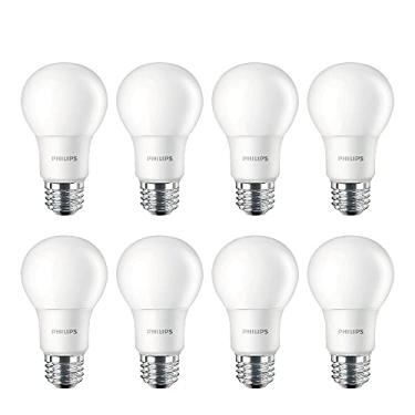 Imagem de Philips LED Lâmpada A19 fosca básica não regulável - Tecnologia EyeComfort - 800 lúmens - Branco suave (2700K) - 8,5 W = 60 W - Base E26 - Versão antiga - Interior - Pacote com 8