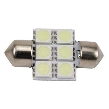 Imagem de Lâmpada Led Torpedo 31mm 12v 6smd5050 Branca 6 Leds Par