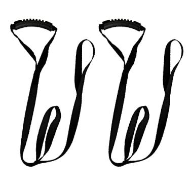 Imagem de Dokoshia Alça auxiliar de caiaque alças de canoa, alças ajustáveis para barco, cordas de esqui aquático SUP, corda de puxar caiaque, suporte para arrastar, acessórios para caiaque, 2 peças