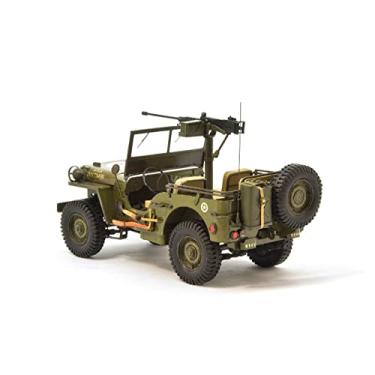 Imagem de MOOKEENONE US Army WWII SUV Model Paper Simulation Collection Display Model 1:100 Chinese Military Parade Model (Unassembled Kit )