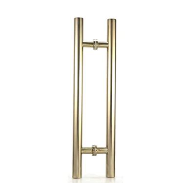 Imagem de Diâmetro da maçaneta da porta de vidro de aço inoxidável 38 mm Escovado/Polimento banheiro chuveiro/porta de madeira Apoio de braço Hardware de vidro, titânio, 500 mm de comprimento 300 orifícios