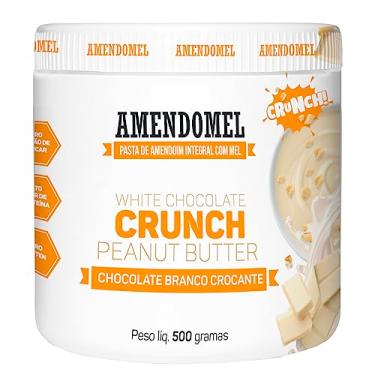Imagem de Pasta de Amendoim Amendomel (500g) Chocolate Branco Crocante - Thiani