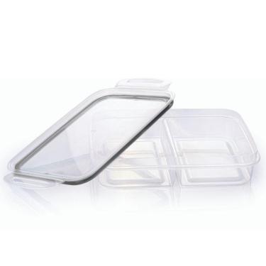 Imagem de Porta frios hermético Trava Mais com 2 divisórias preto  Plasutil ref.13992