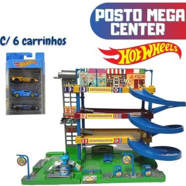 Imagem de Pista Mega Posto Brinquedo Infantil 3 Andares C/ Elevador E Rampa + 3