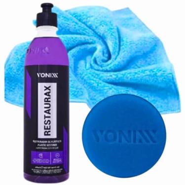 Imagem de Restaurax vonixx restaurador revitalizador de plastico restaura +Aplicador vonix + microfibra