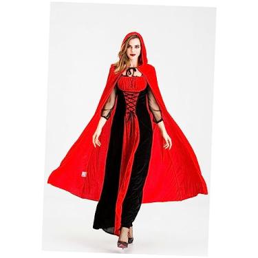 Imagem de SOIMISS 1 Conjunto vestidos de noite para mulheres formais vestido de rainha adultos capa medieval de cosplay de carnaval roupas femininas de desempenho dia das Bruxas vestuário