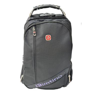 Imagem de Mochila Casual 18" Notebook Trava Cadeado - Preto- Kimtino