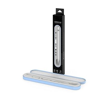 Imagem de Compatível com Apple Pencil 2ª Geração e 1ª Geração Caixa de Armazenamento com Tampa Magnética Rotativa Suporte Rígido Acessórios para Apple Pencil 2ª Geração e 1ª (Azul)