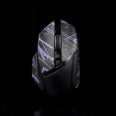 Imagem de Hokeyio Adesivo de fita adesiva de mouse para Razer Basilisk Ultimate/X HYPERSPEED Antiderrapante Suck Sweat Pre Cut Easy Instand Preto Roxo