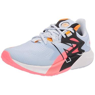 Imagem de New Balance Tênis de corrida feminino FuelCell Propel RMX, Pó da lua/goiaba/preto, 8 Wide
