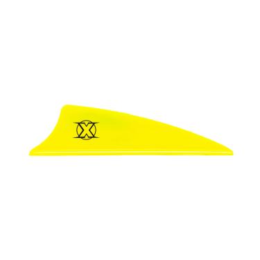Imagem de Bohning X-palhetas com corte de escudo de 3,75 cm (pacote com 36), amarelo neon