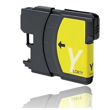Imagem de Cartucho Para Brother MFC-385CW LC61Y Compatível - Toner Vale