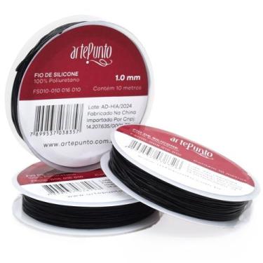 Imagem de Fio de Silicone Preto 1,0mm - 10 Metros - Arte Punto