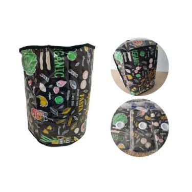 Imagem de Protetor Para Botijão de gás Cozinha Perfeita Desenhado Salada - Desic