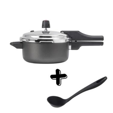 Imagem de Panela de Pressão 3 Litros Antiaderente com Fechamento Externo e Conch