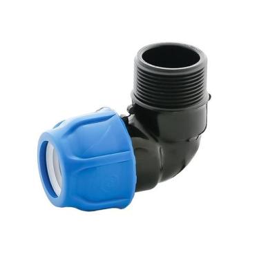Imagem de Joelho De Compressão Macho PP P/PEAD 50mm 2" - Aquaplastic