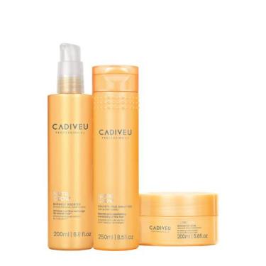 Imagem de Kit Cadiveu Professional Nutri Glow Booster Shampoo Máscara e Pré-Sham