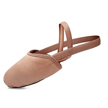 Imagem de Stelle Sapatos de dança pirueta de couro meia sola para balé jazz meninas/mulheres/meninos/homens/adultos, Marrom (Novo), 9-10