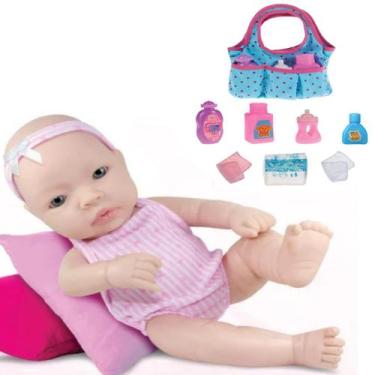Imagem de Mini Bebê Reborn Silicone Baby Doll Realist 1186 + Bolsinha - Sid Nyl
