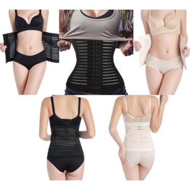 Imagem de Cinta Modeladora Feminina Das Famosas 28 Cm 4 Barbatanas Modelo 2  - S