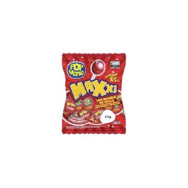 Imagem de Pirulito Pop Mania Maxi Morango - Pacote 672G - Riclan