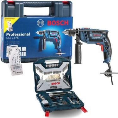 Imagem de Furadeira Impacto Bosch Gsb 13 Re 750w Kit 103 X Line 220v