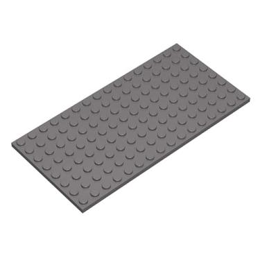 Imagem de Classic Dark Gray Plates Bulk, Dark Gray Plate 8x16, Building Plates Flat 20 Pcs, Compatible with Lego Parts and Pieces: 8x16 Dark Gray Plates(Color: Dark Gray)