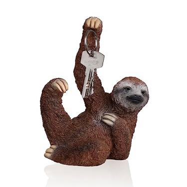 Imagem de Goody Products Porta-chaves magnético, bonito chaveiro magnético de estátua de preguiça preguiçosa mantém chaves e objetos de metal no lugar | Melhor para decoração de casa, sala de estar e apartamento