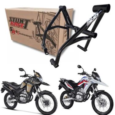 Imagem de Protetor Motor Carenagem Stunt Race Honda Xre300 Xre 300  PRETO BRILHO