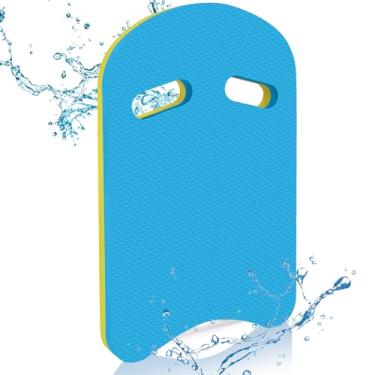 Imagem de Prancha de natação, auxílio de treinamento de natação para crianças e adultos, kickboard para crianças, auxílio de treinamento de natação para adultos com alças, flutuador ajustável para exercícios na