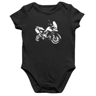 Imagem de Body Bebê Algodão Moto Tiger 900 GT Art - Foca na Moda, Preto, M