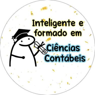 Imagem de Painel De Festa Redondo 1,50x1,50 - Flork Formatura Ciências Contabéis