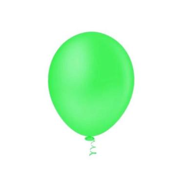 Imagem de Balão Látex Redondo Neon 9 Verde 25 Un - Pic Pic