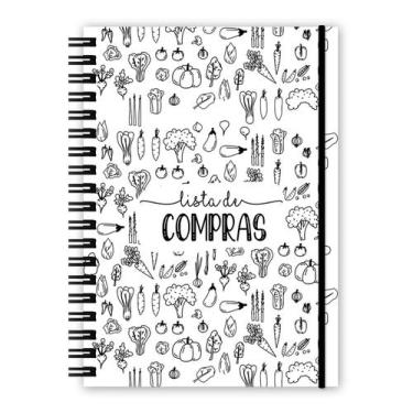 Imagem de Caderno Lista de Compras Black White - CódigoCriart